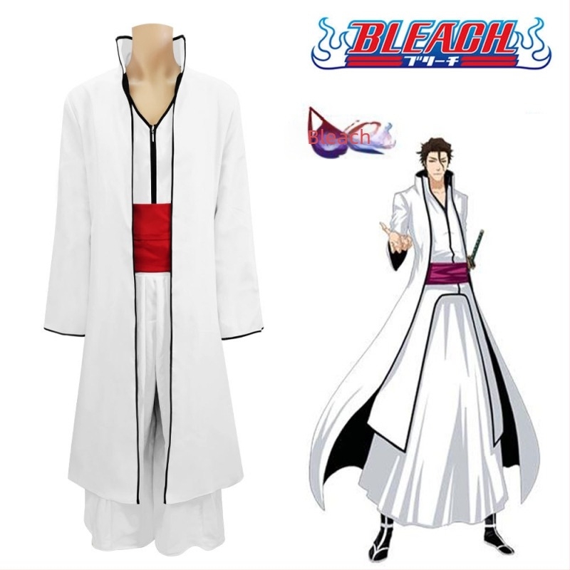 Bleach: Костюм за cosplay на капитана Шинигами, кимоно, пълен комплект – Сосуке Айзен