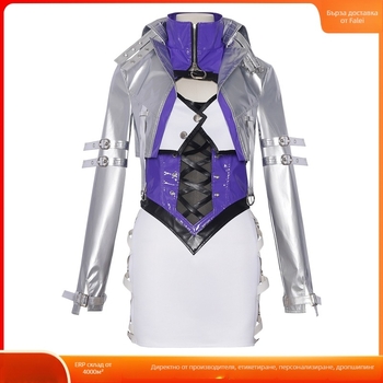 Naraka: Bladepoint x King of Fighters кросоувър cosplay костюм за унисекс, сценично облекло за 2D персонаж