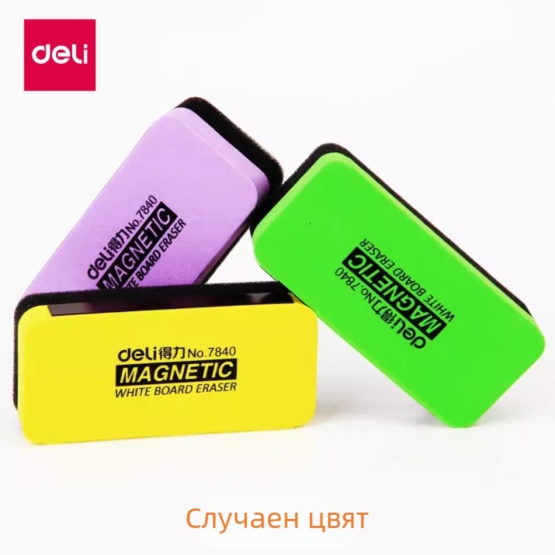 Deli 7837 Магнитна изтривалка за бяла дъска с фетрова кърпа