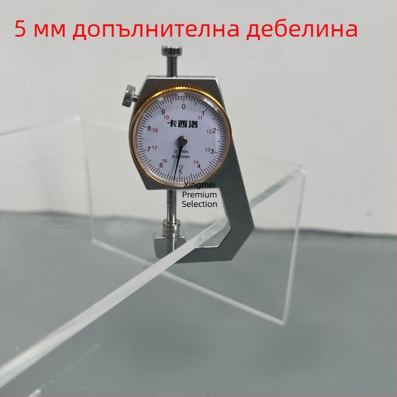 Прозрачен акрилен U-образен дисплей стелаж за колекционерски фигури и козметика, повдигнат дизайн и слоеви разделители