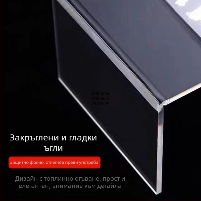 Прозрачен акрилен U-образен дисплей стелаж за колекционерски фигури и козметика, повдигнат дизайн и слоеви разделители