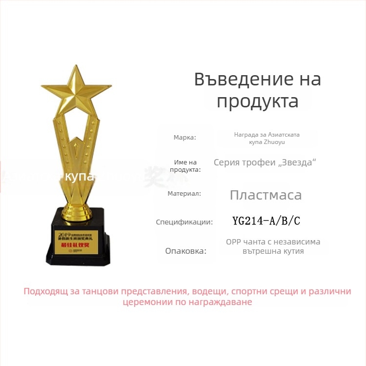 Трофей за множество конкурси: танц, музика, водеща роля, абакус и умствено смятане, състезания с балансова кола и други конкурси