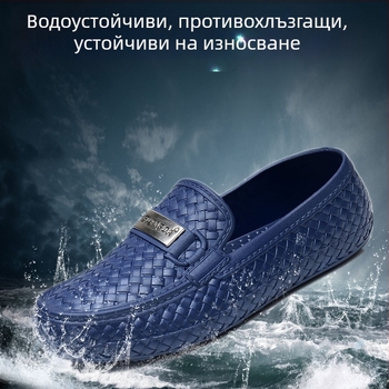 Пролетно–есенни водоустойчиви мъжки обувки за дъжд, нисък ръб, ежедневни стилни ботуши