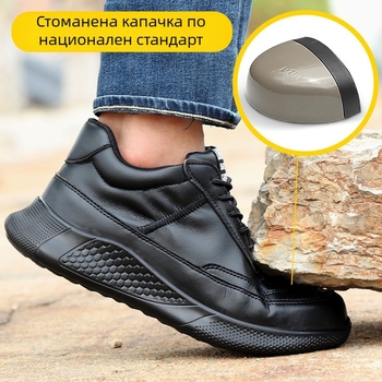 Мъжки предпазни обувки със защита срещу удари и пробив, водоустойчиви, леки обувки за работа, противохлъзгащи обувки