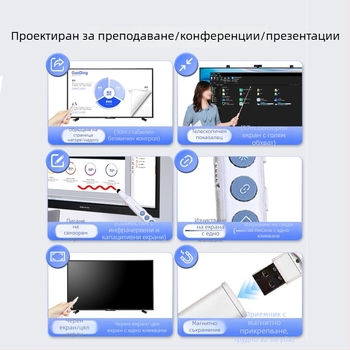 Разтегателен указател-пен за електронна дъска Seewo — учител, мултифункционален лазерен стилус, всичко в едно