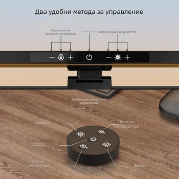 LED лампа за екран с клипс и тъч контрол, димер, защита на зрението за лаптоп, USB захранване