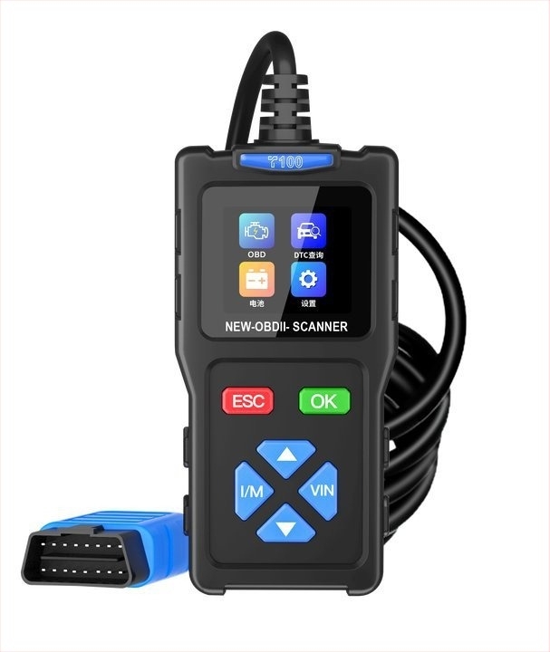 T100 автомобилен диагностичен инструмент OBD2 с ELM327 скенер