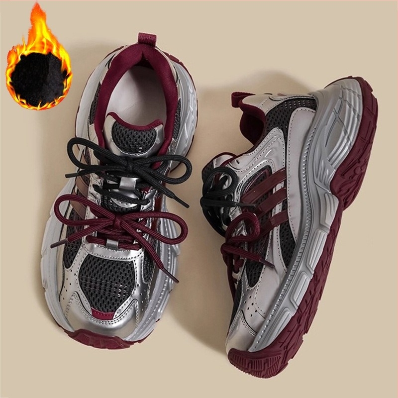 Детски маратонки в стил dad shoes за момичета, 2026 пролетно‑есен модел, дишащи, антихлъзгащи, ежедневни спортни обувки