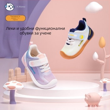 Snow Doll есенни детски обувки с велкро, дишащи ежедневни спортни обувки за деца, обувки за ходене с противохлъзваща подметка