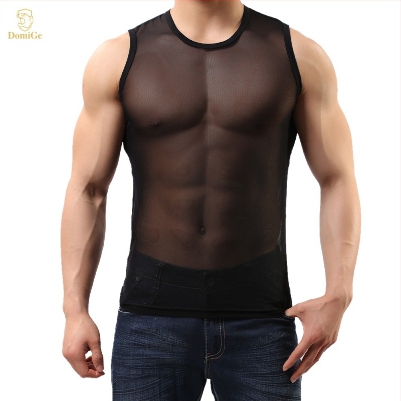 Мъжки мрежест спортен потник, дишащ и бързосъхнещ, Ice Silk Mesh