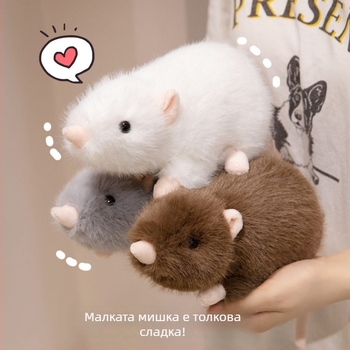 Плюшена мишка за котки – симпатична декоративна фигура за дома