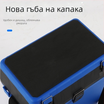 Кутия за морски риболов с раница и седалка, преносима кутия за риболовни принадлежности