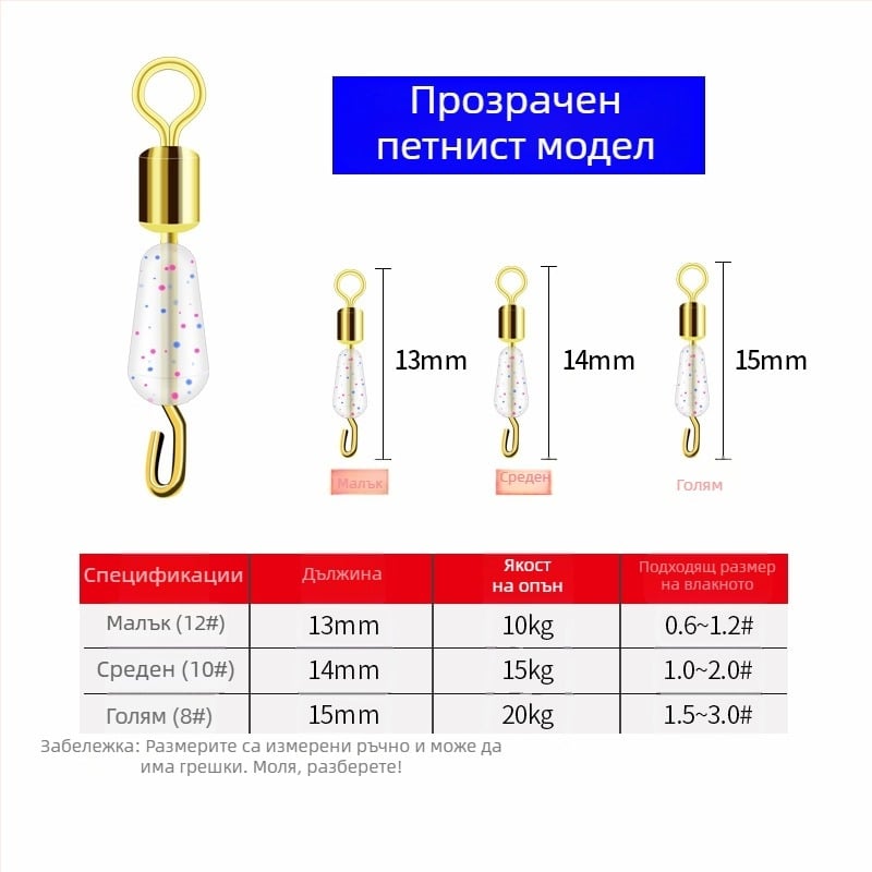 Силиконов бърз клипс за под-линия, конектор с игла и осмообразно колело за нощен риболов