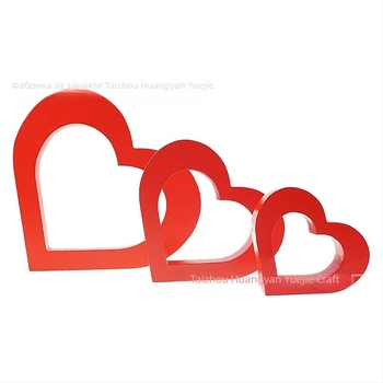Дървена сърцевидна украса с надпис Love — за Свети Валентин, сватби и партита, DIY подарък
