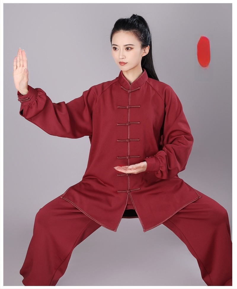 Hongji тай чи костюм, milk silk подплата от флийс и удебелен топъл за есен-зима 2025, за изпълнения и тренировки по бойни изкуства, унисекс за възрастни