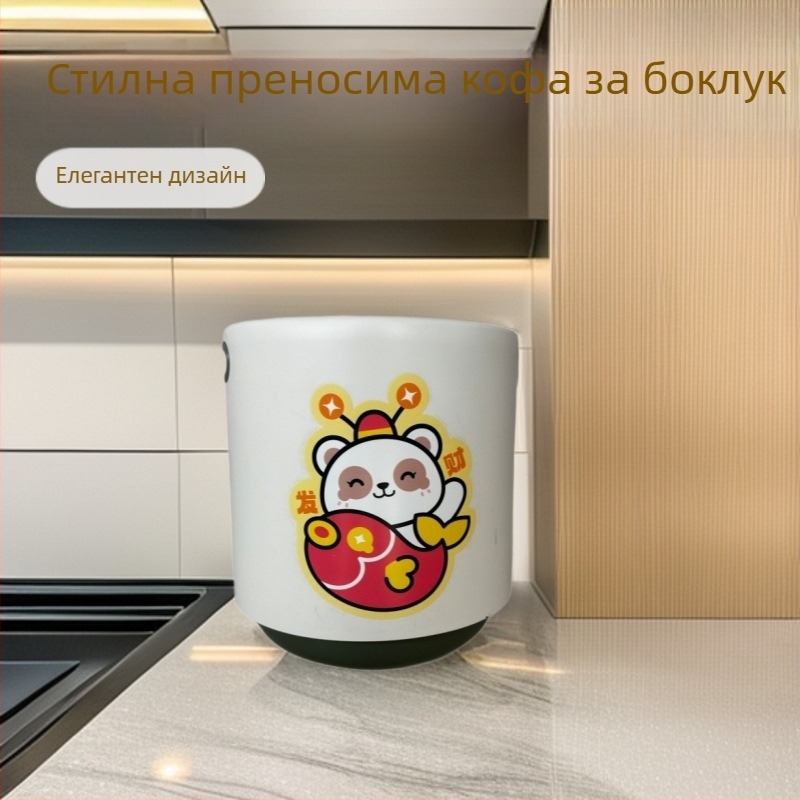 Мультяшно кошче за боклук за дома, висок клас лукс, подходящо за дневна, баня и спалня, двойно усилен корпус