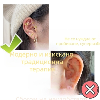Унисекс обеци-пирони със цветя и кръст, хип-хоп стил