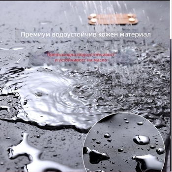Безръкавна престилка от PU кожа, водо- и маслоустойчива, корейски стил, за домакинска кухня и кетъринг.