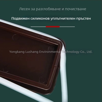 Пластмасов квадратен прозрачен контейнер за плодови прахове и кафе зърна, запечатан буркан за съхранение на храни