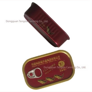 Хранителни празни двучасткови метални кутии от ламарина с щампован дизайн и лесно отваряне
