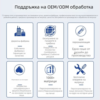 Персонализирана кръгла метална кутия за опаковане; пробиване по заявка; празна кутия за храна