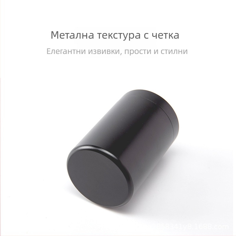 Алуминиева сплав чайна кутия, преносим мини метален съд за чаени листа, празна подаръчна кутия