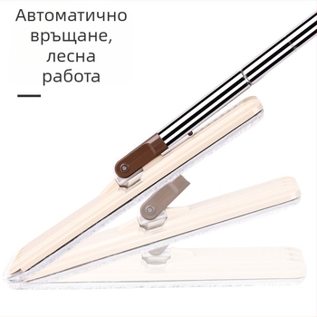 Плосък моп за плочки със скрабиране, сухо и мокро двойно използване, всичко-в-едно за домакинството
