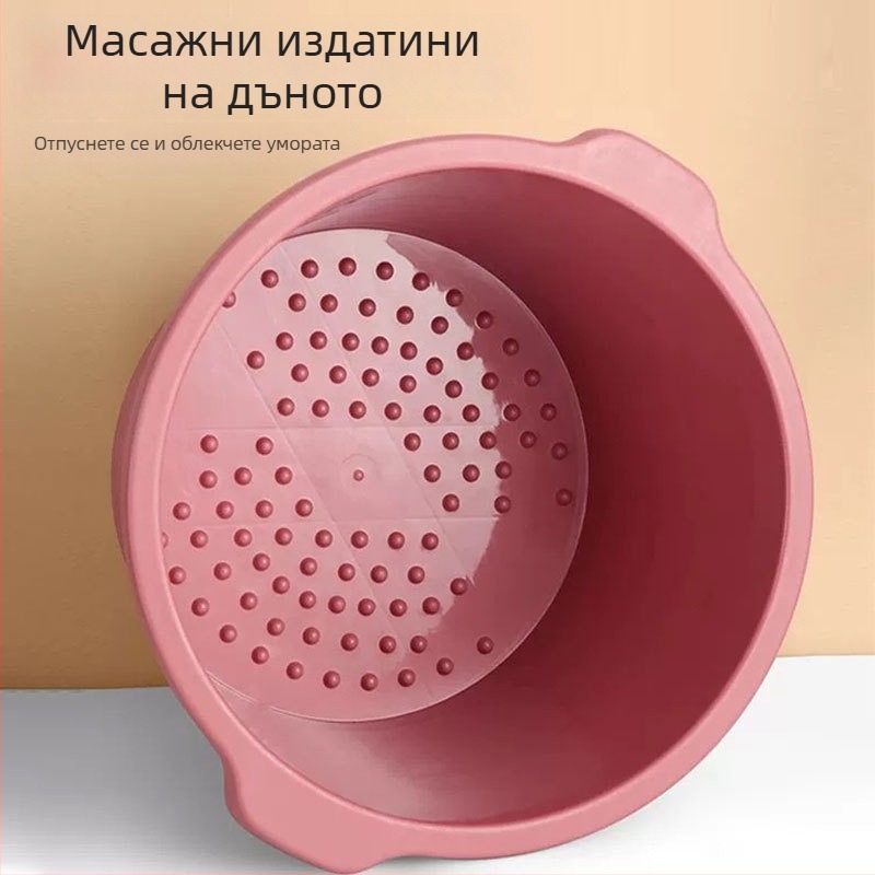 Пластмасова кофа за вана на крака, удебелена за домашна употреба, дълбок съд за масаж на стъпала, корейски стил