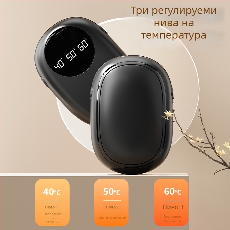 2025 нов магнитен разделяем ръчен загревател 2 в 1 с мини цифров дисплей и USB зареждане