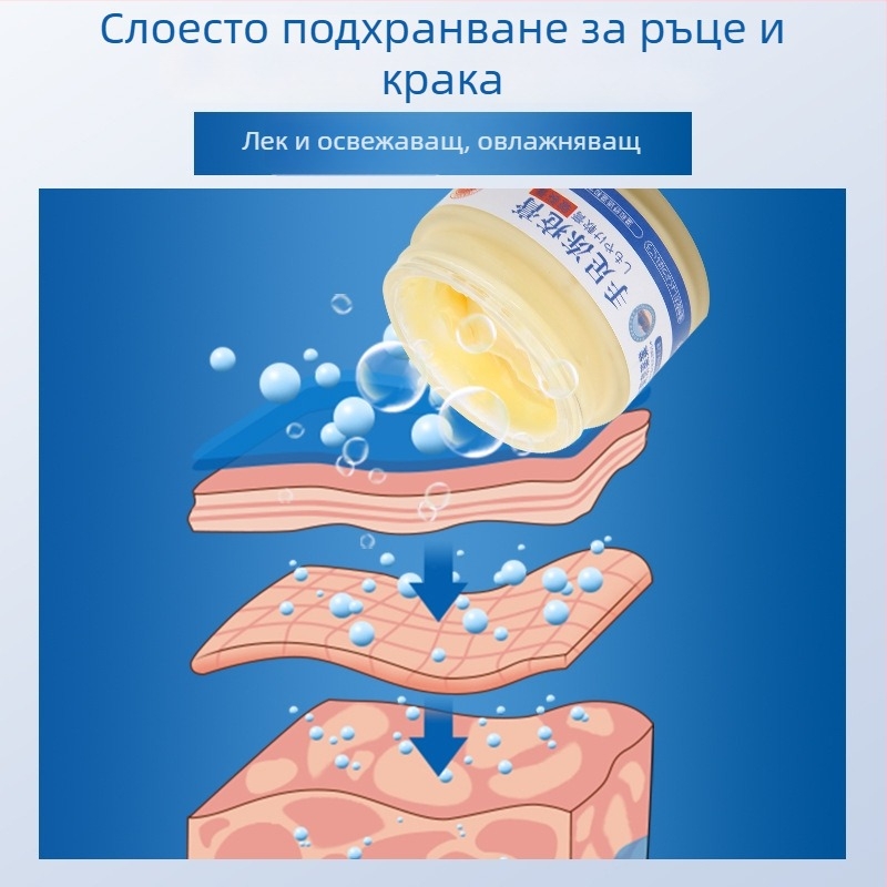 Крем за напукана кожа на ръцете и краката, със змийско масло и конско масло; крем за ръце и петите; крем против измръзване