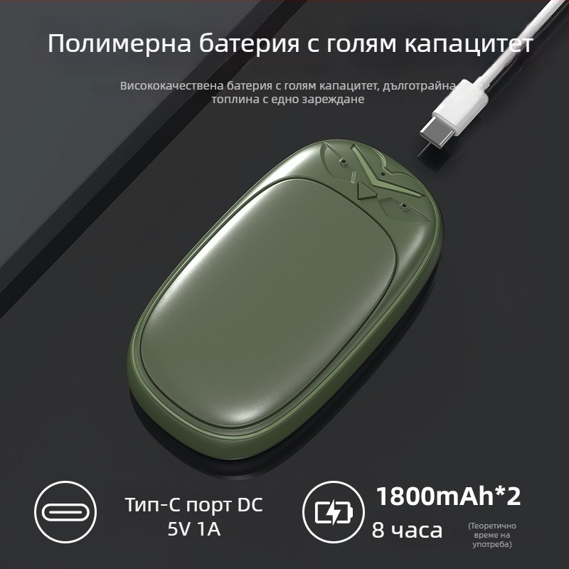 Преносим зареждаем нагревател за ръце с висока температура, взривозащитен, с разделен магнитен дизайн, за зимния сезон