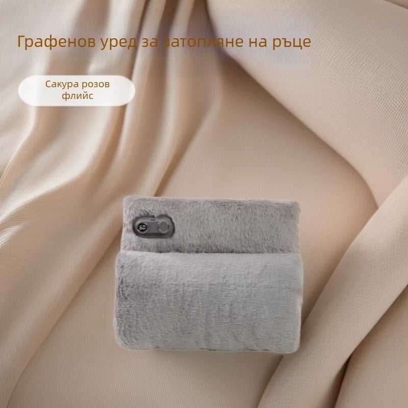 USB графенов нагревател за ръце с вградена батерия, преносимо безводно нагряване, защита срещу експлозия, дълготрайна топлина (3–6 ч)
