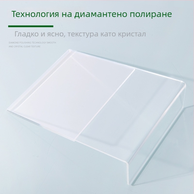 L-образна акрилна табличка за маса за ценник, настолен дисплей A4/A5
