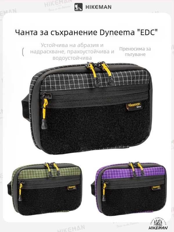 Hikeman Външна тактическа EDC чанта за съхранение и органайзер за инструменти, комплект за първа помощ, портативна мини чанта за карти и монети