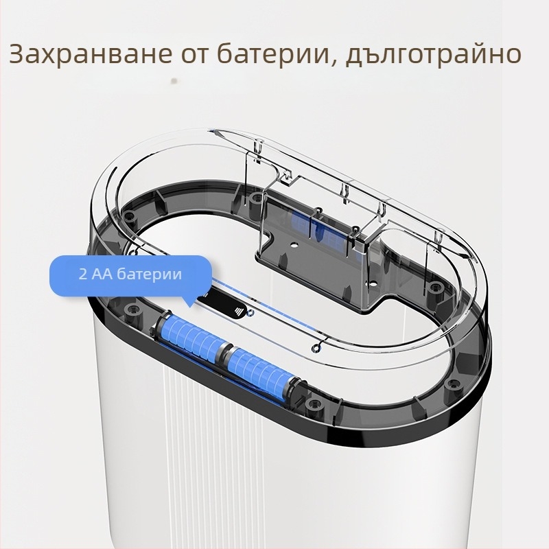 Интелигентна кофа за отпадъци за дома, елегантен дизайн, дълъг живот на батерията, голям капацитет, автоматично сензорно отваряне, квадратна форма