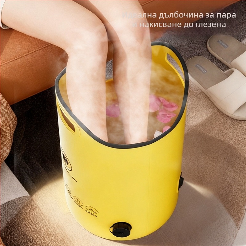 Сгъваема PVC ваничка за крака – преносим SPA, изолирана, за домашна или външна употреба.