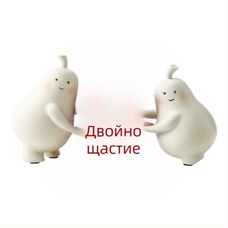 Орнамент във форма на круша от смола за годеж и предложение — подарък за приятелка, рожден ден или сватба
