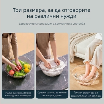 2-пакет удебелени пластмасови умивалници за домашна употреба, пране, студентско общежитие и бебета
