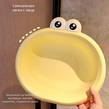 Удебелена пластмасова мивка за измиване на лице за деца с карикатурен дизайн