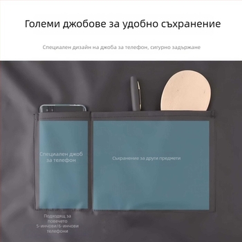 Водоустойчива и маслоустойчива безръкавна престилка за кухня за мъже и жени, едноцветна, с голям джоб, семпъл модерен дизайн.