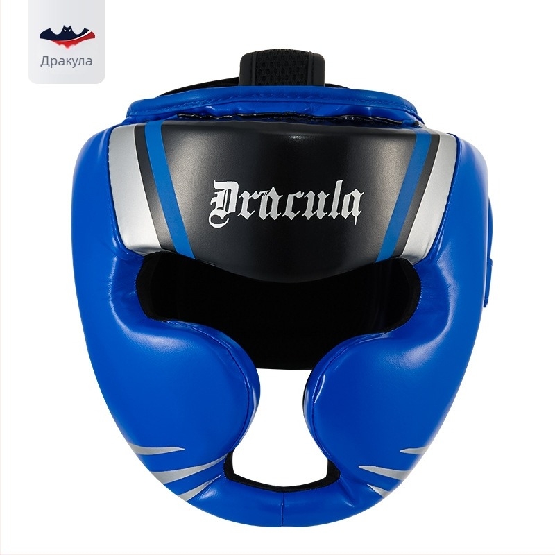 MUAYTHAIDRACULA боксов шлем за глава PU материал, вертикален стил, за възрастни Muay Thai тренировки