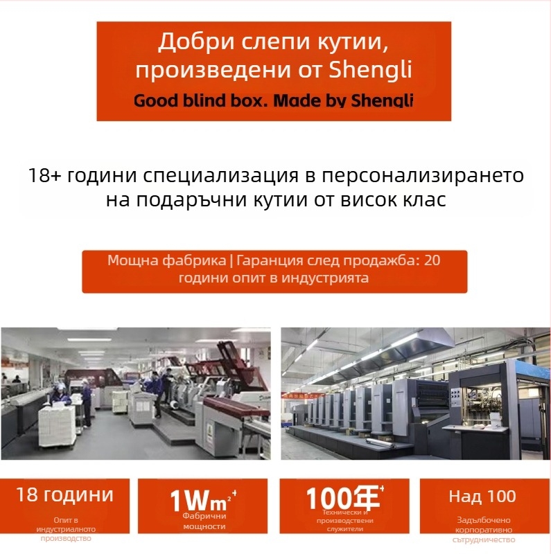 Премиум кутия за подарък със сгъваема конструкция от едно парче за съхранение, интегриран твърд картон, по поръчка
