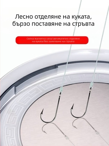 Универсална магнитна плоча за примамки за риболов със стол и кутия, двойно и тройно ниво плочи за примамки и открит съд за примамки