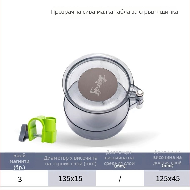 Универсална магнитна плоча за примамки за риболов със стол и кутия, двойно и тройно ниво плочи за примамки и открит съд за примамки