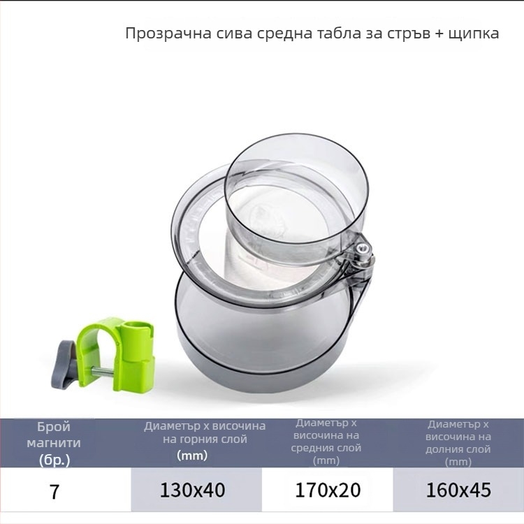 Универсална магнитна плоча за примамки за риболов със стол и кутия, двойно и тройно ниво плочи за примамки и открит съд за примамки