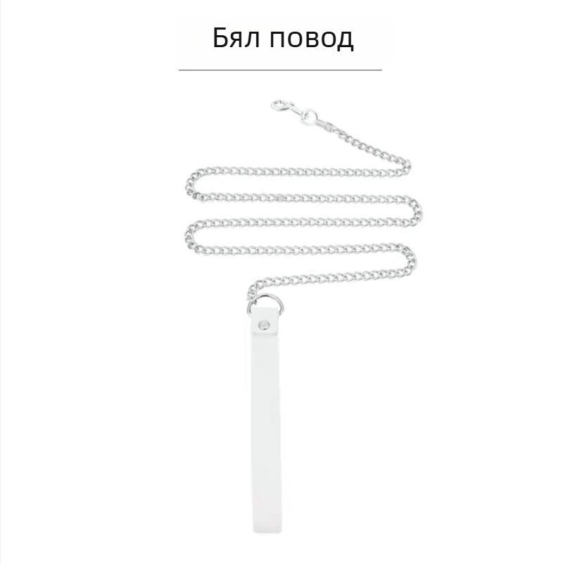 Колие за прислужница с дантелена камбанка и чокър, гривна с панделка и пръстени за ръце и крака