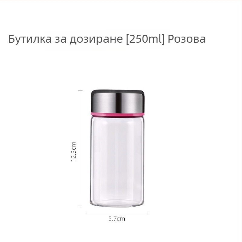 Стъклен буркан за храни с неръждаем капак, термоустойчив и запечатващ; подходящ за птичи гнезда, мармалад и традиционна китайска медицина