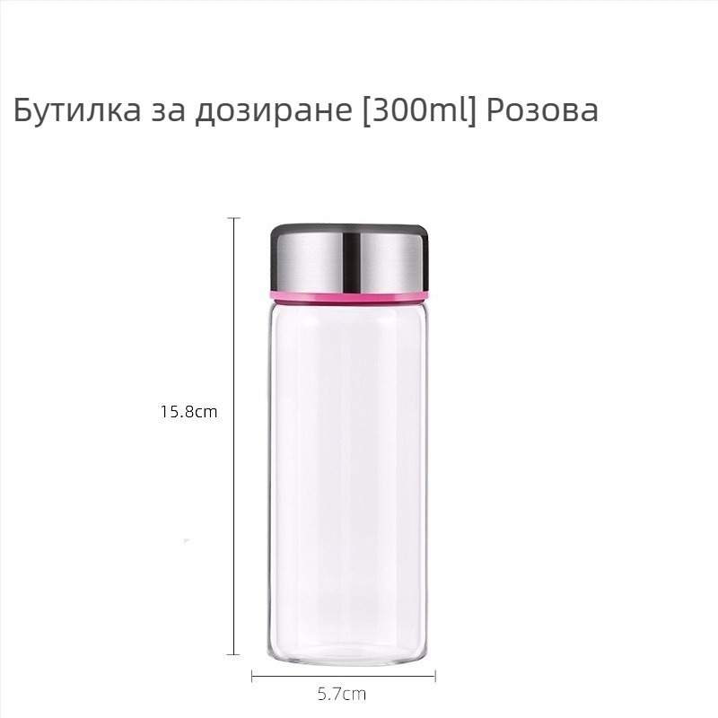 Стъклен буркан за храни с неръждаем капак, термоустойчив и запечатващ; подходящ за птичи гнезда, мармалад и традиционна китайска медицина