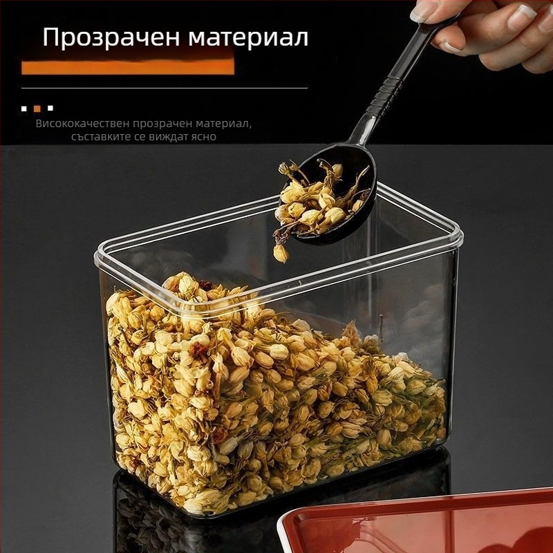 Пластмасова квадратна запечатана кутия за плодови прахове и прах за млечен чай – хранително качество
