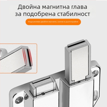 Буфер за невидими врати за двойна гардеробна, магнитен ограничител за врати и пружинен буфер за шкаф за обувки